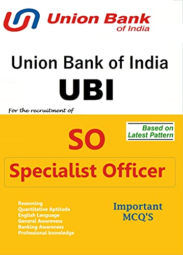 Union Bank Of India Specialist Officer Book