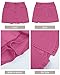 luvamia Skorts Skirts for Women Denim Mini Skirt Side Slit with High Wasited Jean Shorts Stretchy Pink Skirt Jean Dress Going Out Skirts for Women Hot Pink Size Small US Size 4-6