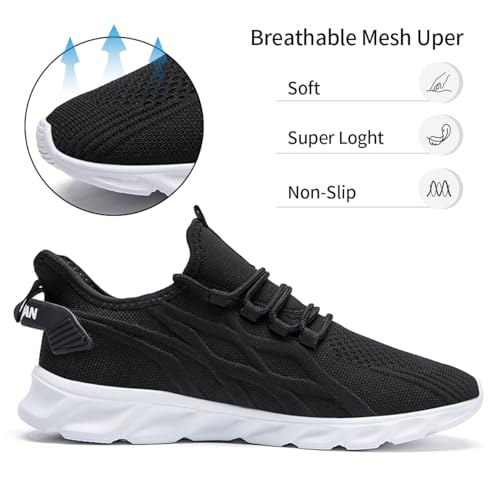 Image of DLWKIPV Womens Walking Shoes Slip On Sneakers Tennis Shoes Running Sport Workout Gym Shoes Athletic Non Slip Lightweight Breathable Fashion Casual Shoes for Travel Work