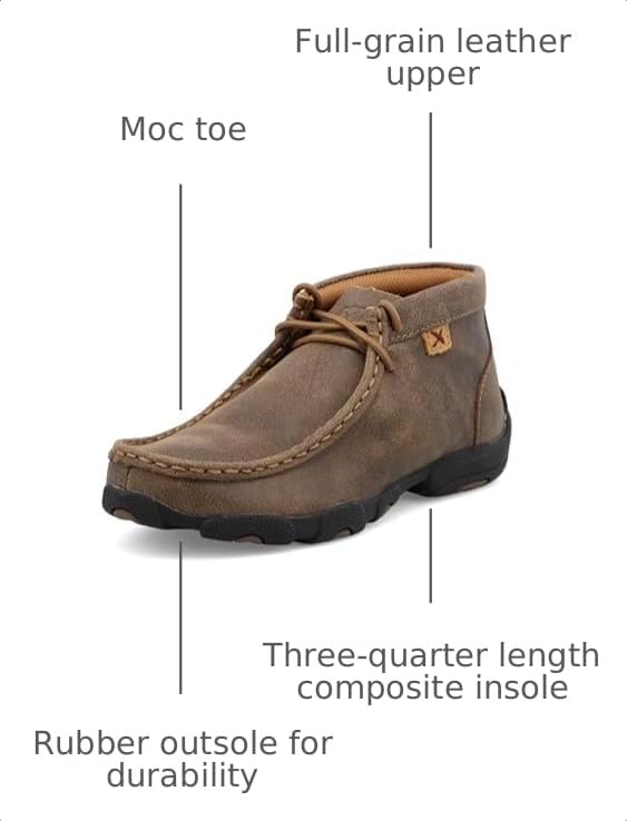 Image of Twisted X Women's Steel Toe Chukka Driving Moc