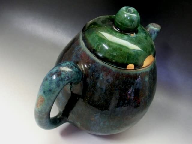 水注■水指 水次 青緑釉 昊廻昌？金継ぎ直し有り お茶道具 煎茶道具 骨董品■ Amazon.co.jp: 水注水指 水次 青緑釉 昊廻昌？金継ぎ直し有り お