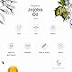 THE OGANICS® Jojoba Oil 50ml - Organic 100% Pure Cold-Pressed - Natural Moisturiser for Face, Body, Hair, Beard & Nails – Vegan, Cruelty-Free – Amber Glass Bottle with Pipette