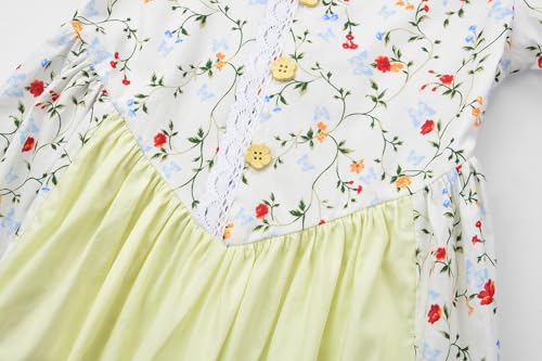 Disfraz Colonial con Sombrero para Niñas Blanco miniatura 3