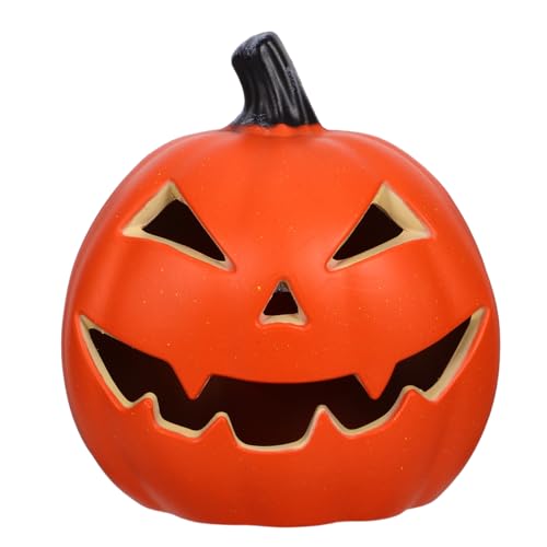 Lanterne citrouille d'Halloween DECHOUS en métal creux vintage pour jardin
