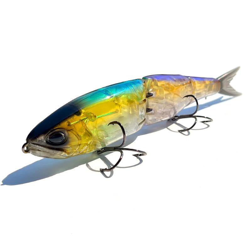 WebolefsFishing Lures Glide Baits for Bass Top Water Bait Freshwater and Saltwater Poseidon Swimbait