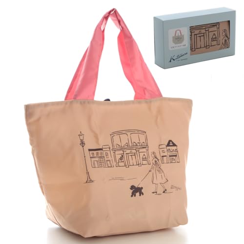 [ブルーミング] Kitamura (キタムラ) エコバッグ/マイバッグ 街並み （パッケージ入り）ベージュ 000487-0001-02のサムネイル