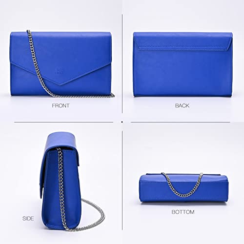 Image of GM LIKKIE Clutch Purses for Women, Evening Crossbody Envelope Handbags | GM LIKKIE Small Faux Leather Shoulder Bag for party, wedding, cocktail and formal date night occasions