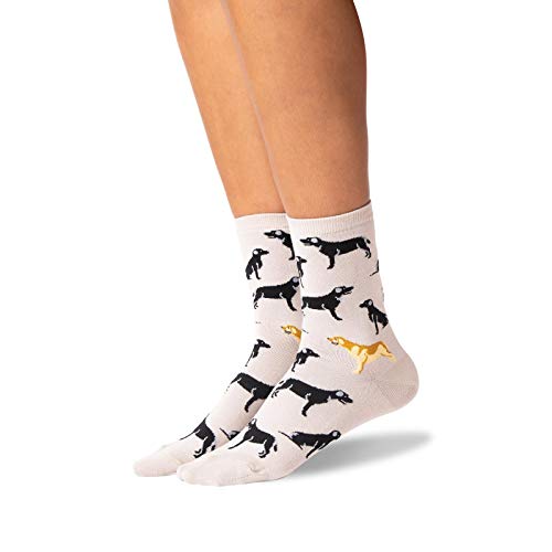 HOTSOX Womens Labrador Socks 1 Pair, Taupe, Shoe Size: 9-112