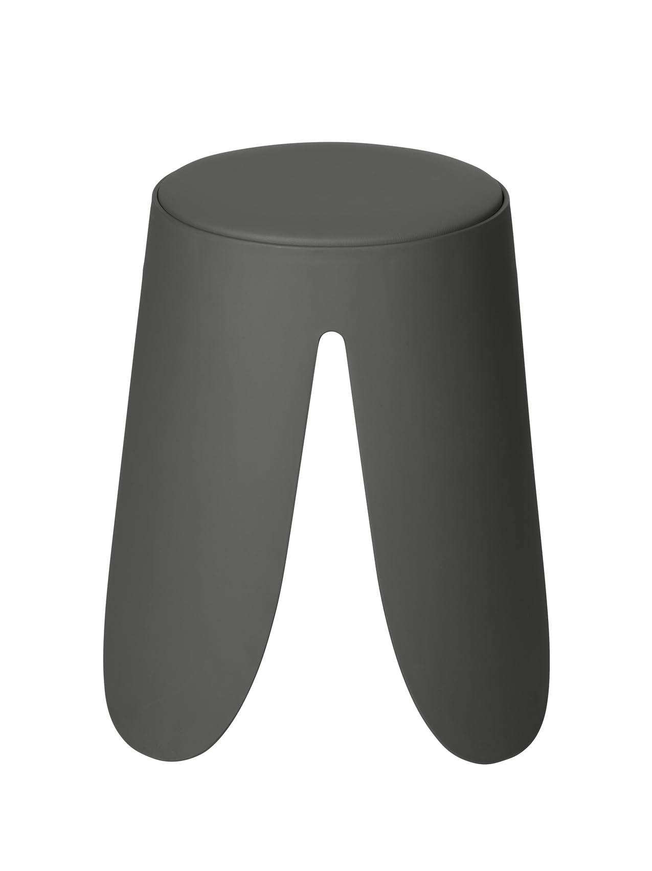 WENKO Comiso taboret łazienkowy, obciążenie do 180 kg, z wyściełanym siedziskiem i antypoślizgowymi nóżkami, Ø 44,5 x 46 cm, szary