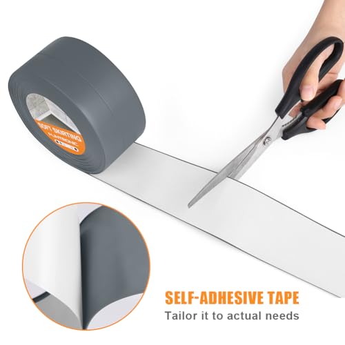 flintronic Bath Sealant Strip, 10m/32.8ft Self Adhesive Sealant Strip, Waterproof, Oilproof and Mildewproof Sealant Tape, Caulk Strip for Kitchen, Sink, Bathroom, Toilet, Wall Corner - Image 3