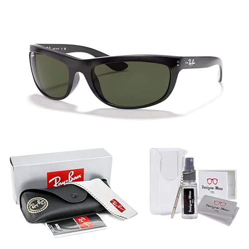 Ray-Ban Balorama RB4089 Rectangular Sunglasses for Men +BUNDLE with ACCESSORY EYEWEAR KIT2