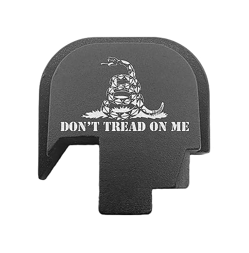 BASTION Laser Engraved Rear Butt Cover Back Plate for Smith & Wesson M&P 9/40 Shield SUBCOMPACT ONLY - Don't Tread On Me…