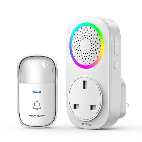 TECKNET Wireless Doorbell with RGB Light