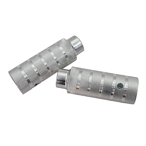 Repose-pieds arrière moto en aluminium CNC argenté pour mini motocross Z50