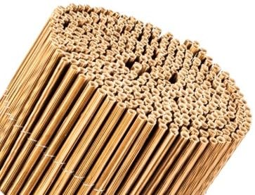 Mugar- Mimbre de PVC para Vallas de Jardín y Balcón- Mimbre Artificial para Sombreo, Ocultación y Decoración- (Beige, 1.5x3 metros)