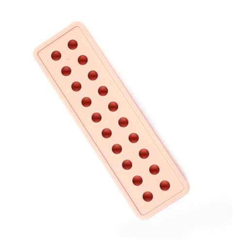 Molde mini esferas de hielo de silicona beige miniatura 1
