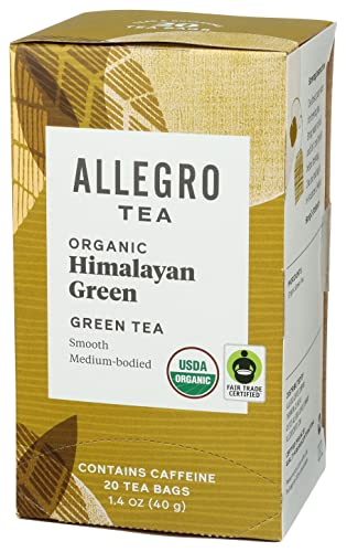 Allegro Tea, Organic Himalayan Green Tea Bags, 20 Ct #TOP1