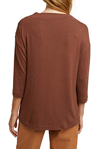 ESPRIT 090ee1K308 T-Shirt, 210/Marrone, M Donna