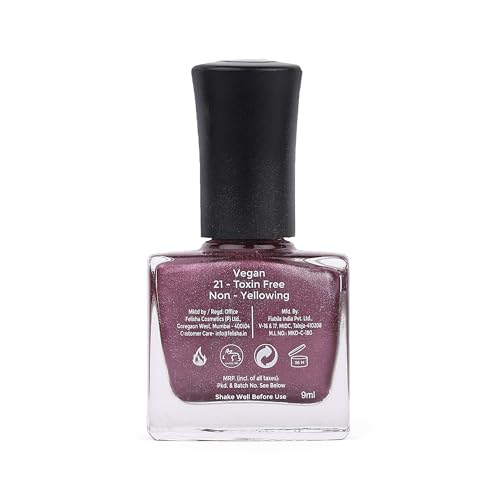 Image of Color Fx New York Twilight Matte Finish Nail Polish |Chip-Resistant, Quick-Drying, Long-Lasting, Non-Yellowing| 21 Toxin Free| Nail Polish for Women - Dark Purple