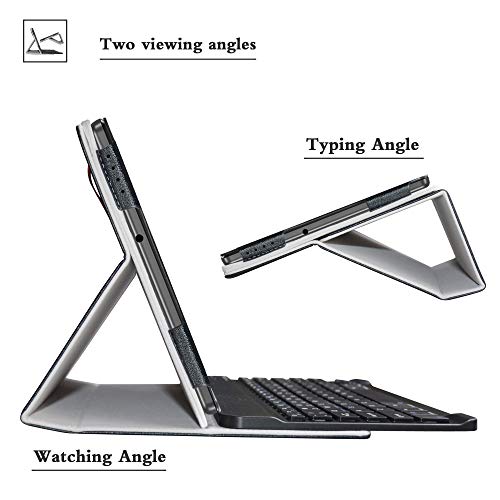 Bige For Lenovo Tab M10 Plus Keyboard Case,Pu Leather Cover With Romovable Keyboard For Lenovo Tab M10 Plus/Smart Tab M10 Plus/Smart Tab M10 Plus Gen 2 10.3" Tablet,Black #TOP4