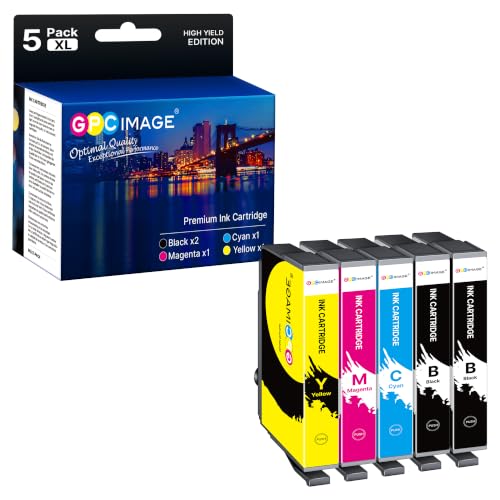 GPC IMAGE Kompatible für Epson 405 405XL Multipack für Epson Workforce Pro WF-4820 Patronen WF-3820 WF-4825 WF-4830 WF-3825 WF-7840 WF-7830 WF-4820DWF WF-3820DWF WF-4825DWF (5er-Pack)