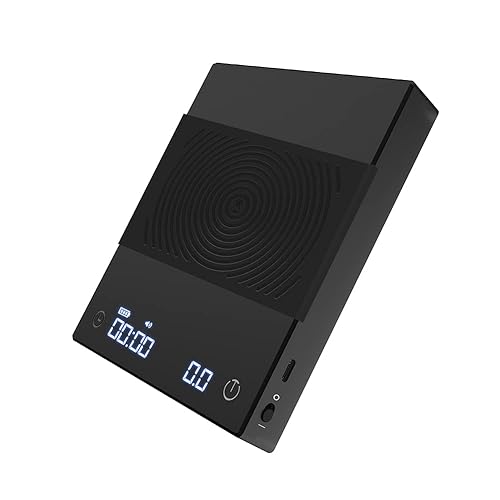 TIMEMORE Báscula de café, versión 2021, Black Mirror Basic Plus, báscula digital de café espresso con temporizador automático, 70.55 oz, color negro