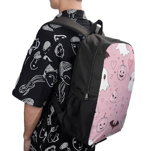 Pumpkins And Ghosts Bookbag - Ultra Lightweight Portable Backpack Work Travel Backpack for Men Women Fits 16 Inch Notebook 5