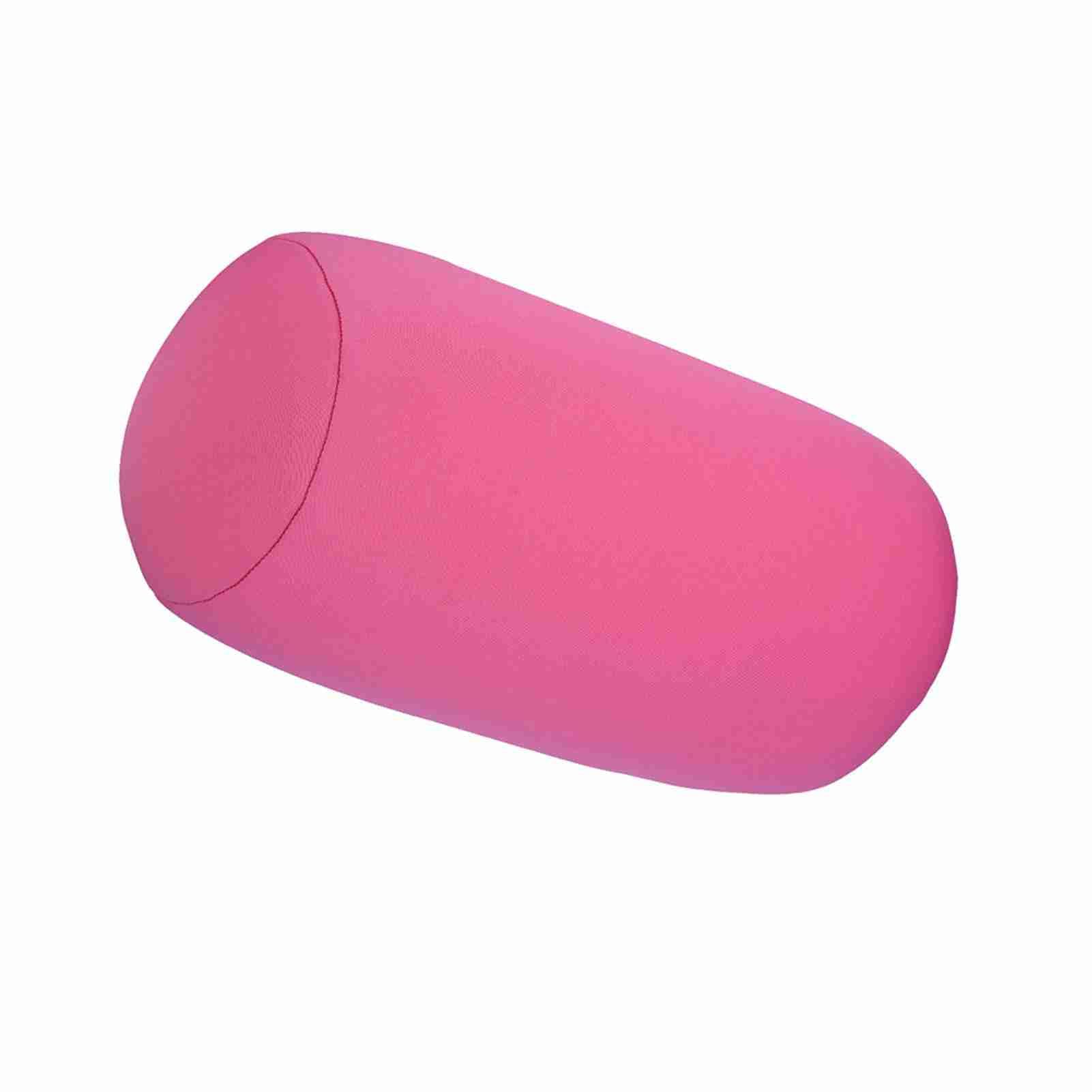 Walmeck Cuscino da Viaggio in Morbida Schiuma con Microsfere per il Collo, Supporto per Casa, Ufficio, Auto, Aereo, Dormire, Relax, Testa, Collo, Polsi, Comfort, Rosso, Rosa, (Rosa)