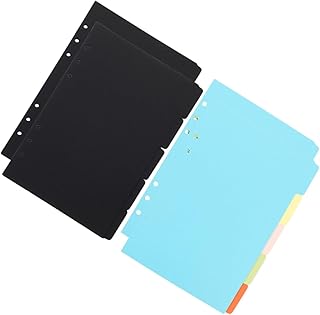 Abaodam 4 Conjuntos De Tags Bloco De Notas Abas De Caderno Bloco De Notas Marcadores De Livro Fichário Suprimentos Divisores De Índice Divisores De Fichário Coloridos Divisórias De Página