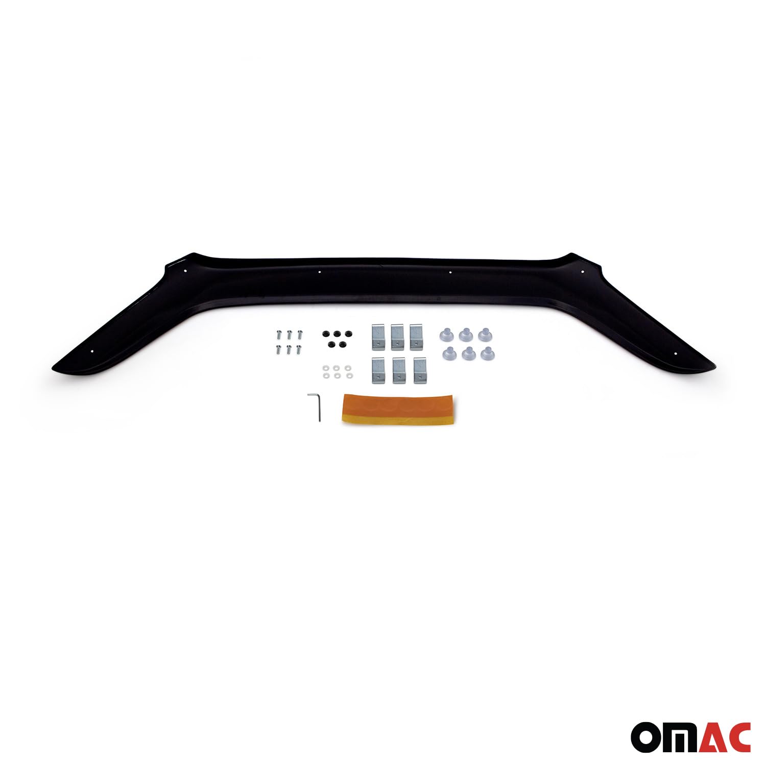 OMAC Déflecteur d'insectes compatible avec Ford Transit Tourneo Custom 2018-2024 Foncé