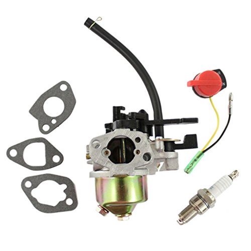 HURI Carburetor + Spark Plug + Stop Switch + Gasket for Harbor Freight Chongqing Loncin 212cc 6.5hp G200F Pressure Washer Arizona 