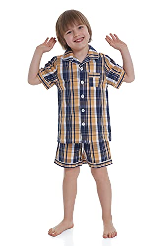 Lavenderi Toddle Kids Girls Boys 100% Cotton Short Sleeve Pajama Set, Pajama Short Set for Kids (Size 2 Toddler-14 Years)