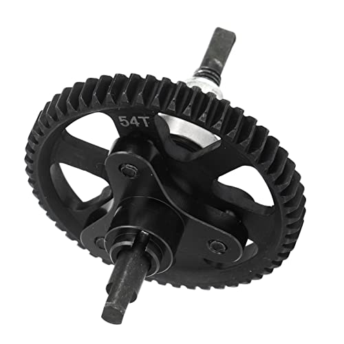 Alomejor Differential-Slipper-Kupplung, 54 Z?hne, Aluminium-Stahl-Differential-Slipper-Kupplung f¨¹r Slash 4X4 Stampede 4X4 Rustle Low Noise (Black)