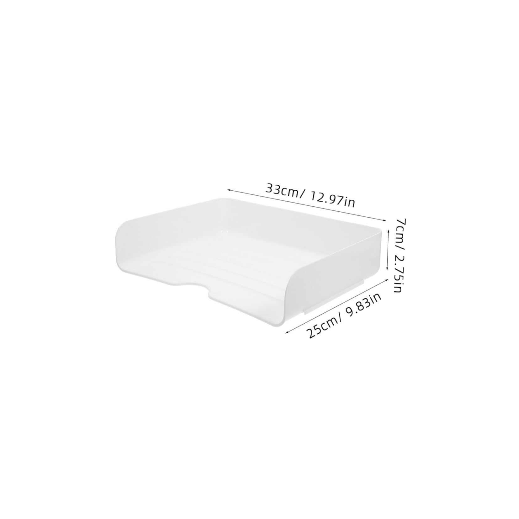 Portadocumenti da Scrivania Impilabile A4 in Pp 4 Pezzi | Bianco, per Archiviare Fogli e Fascicoli, Organizer Versatile per Uso Ufficio e Casa