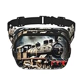 Elegante doble: la bolsa cruzada con estampado de tren de locomotora de vapor cuenta con un diseño único de doble capa. Ofrece un amplio almacenamiento mientras mantiene un aspecto moderno, perfecto para el uso diario.