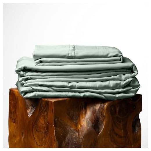 Olive + Crate Luxury Series 100% Tencel Eucalyptus Queen Size Sheets Set - 4PC Super Soft Cooling Bed Sheets | Deep Pocket to 18'' Flat, Fitted Sheet & 2 Pillowcases Spring Sage
