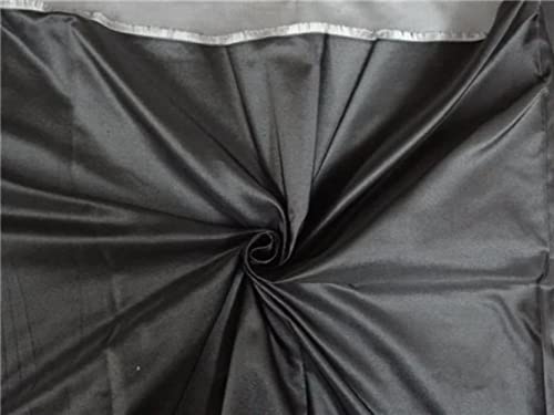 Soies Silk Dutchess Black X Silver 152,4 cm de large pour couture