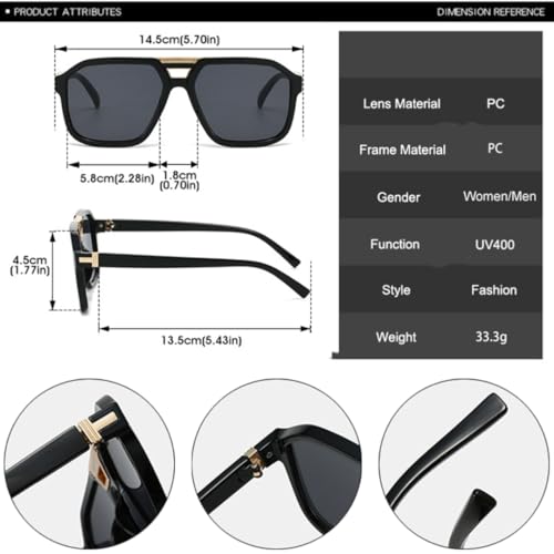 Lunettes de soleil rétro luxe aux verres dégradés haute finition