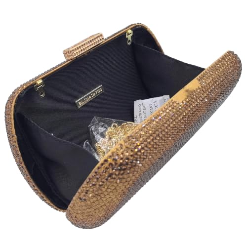 Image of Boutique De FGG Mini Rhinestone Clutch Purse,Evening Bags and Clutches for Women Formal,Crystal Clutch Bag Wedding Handbags