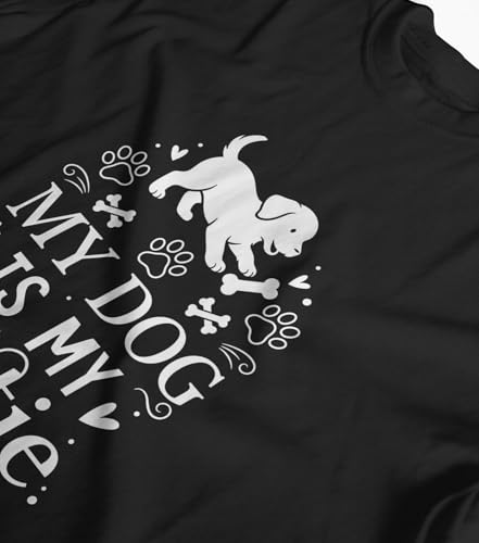 Image of INDISSH T-Shirt for Man | Regular and Plus Size Upto 7XL | Pet Lover Graphic Printed | Round Neck Cotton Fabric Regular fit Casual T-Shirt for man - RNM-DOGBESTIE-PAR