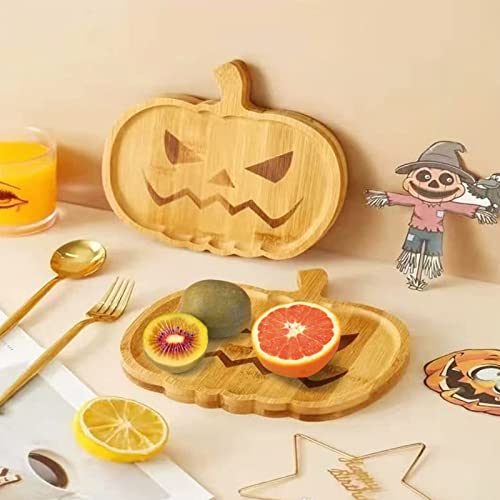 BestAlice Piatto di zucca di Halloween, bordo di