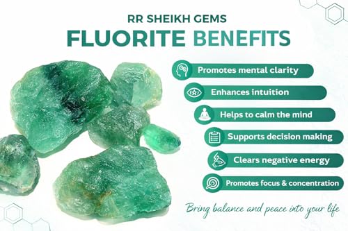 Image of Natural Green Fluorite Rough Stone 100g - Raw Healing Crystal for Energy & Mental Clarity