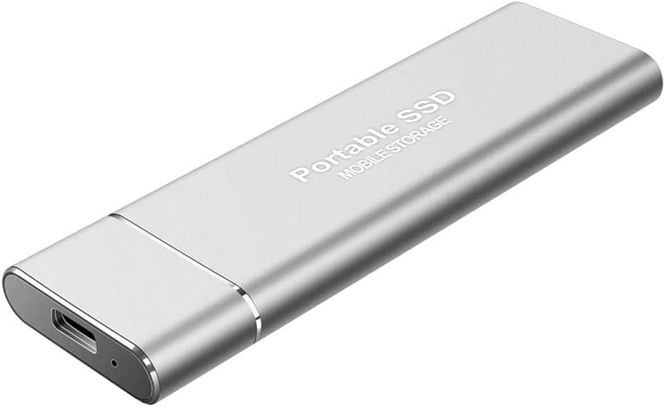 8TB External Hard Drive, Portable Ultra-light Mini SSD Hard Drives, High Speed Transfer Computer Backup Disk Drive(Silver)