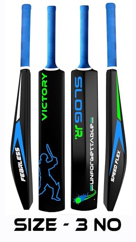 Image of Victory Slog Plastic Cricket Bat Full Size Series (34 X 4.5 Inch) Bat for All Age Group |Best for Practicing-Recommended to Play with Soft Rubber, Tennis,Wind Ball (Junior Slog 3No (Upto 8 Year))