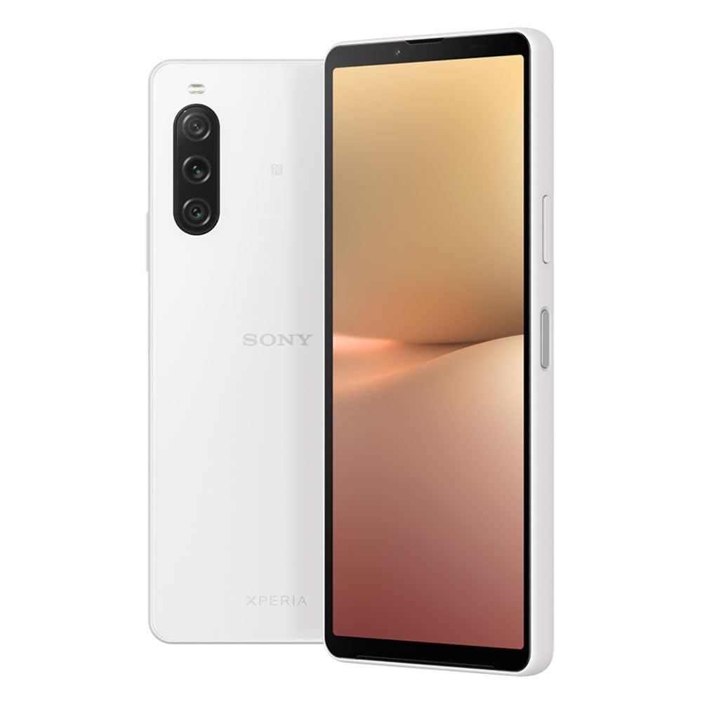 Amazon | ソニー Xperia 10V ホワイト SIMフリースマホ XQ-DC44 W 