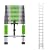 BISREW Telescoping Ladder 14.5 FT with Detachable Hooks,11.8 in Step Hight,Compact Collapsible Design with Safety Locks,Adjustable 15 Steps for Home,Outdoor Work,RV,Attic Access,Aluminum Extension