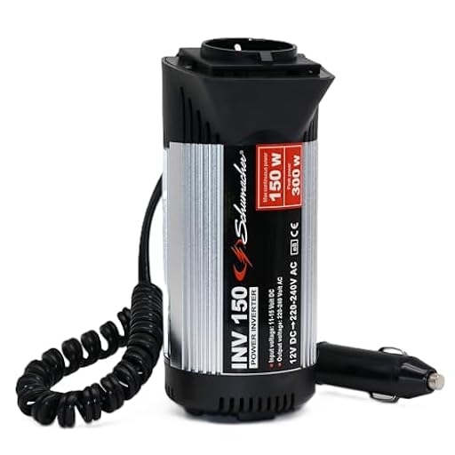 Schumacher Electric INV150 - Inversor 12V a 220V 300W - Convertidor Compacto con USB y Mechero - para Móvil, Tablet, Portátil | Ya disponible en tu tienda friki favorita! En mundofriki.es!
