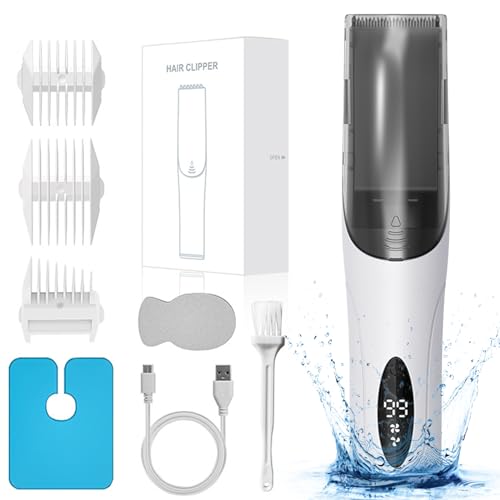 HyAdierTech Cortapelos para Niños, Maquina Cortar Pelo para Bebe, Recortadora de Pelo Silenciosa para Niños y Niños, Máquina de Corte de Pelo Inalámbrica Impermeable y Recargable con 3 Peines Guía