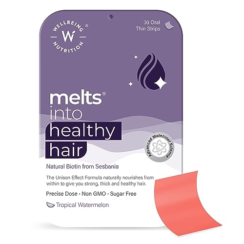 Wellbeing Nutrition Melts Healthy Hair Plant Based Biotin For Hair
