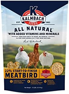 Kalmbach Feeds Start-to-Finish Meatbird Crumbles for Chickens, Du...